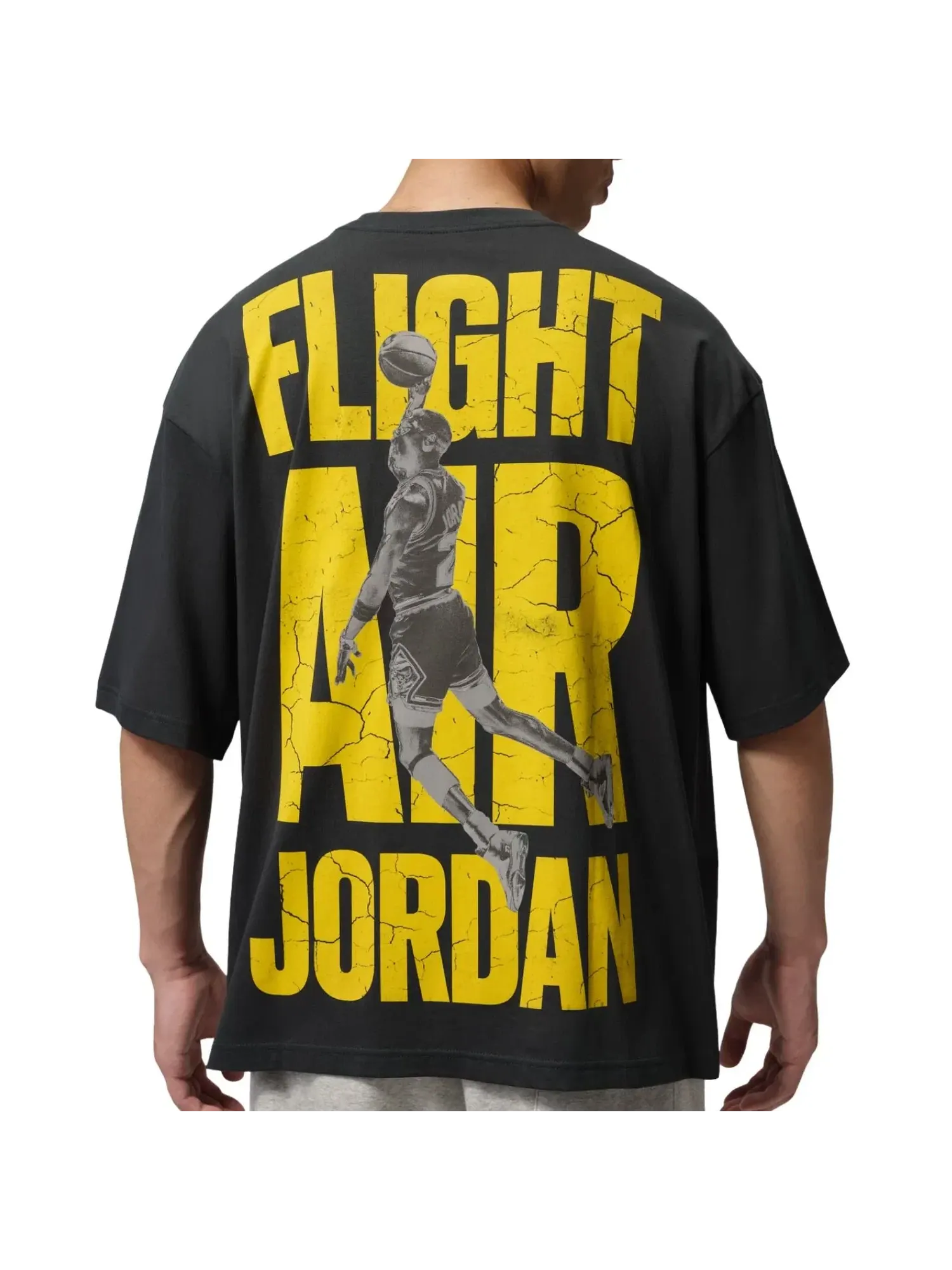 Мужская футболка с коротким рукавом Jordan Flight T-Shirt Off Noir — изображение 2 из 2, черный