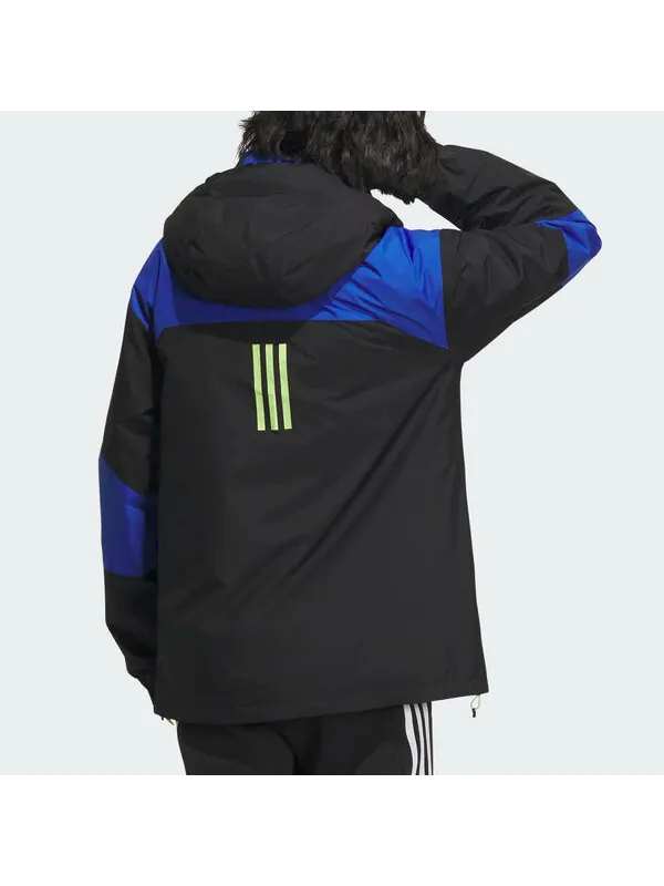 Куртка зимние виды спорта вдохновили 3 в 1 пуховик Adidas — изображение 3 из 4, черный/синий