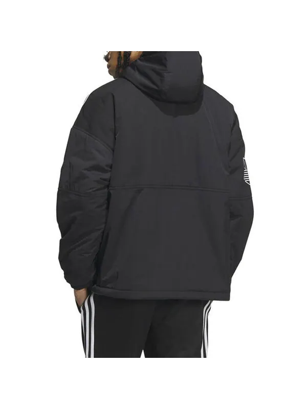 Куртка оригинальные двусторонние пуховики Adidas — изображение 3 из 4, черный/зеленый