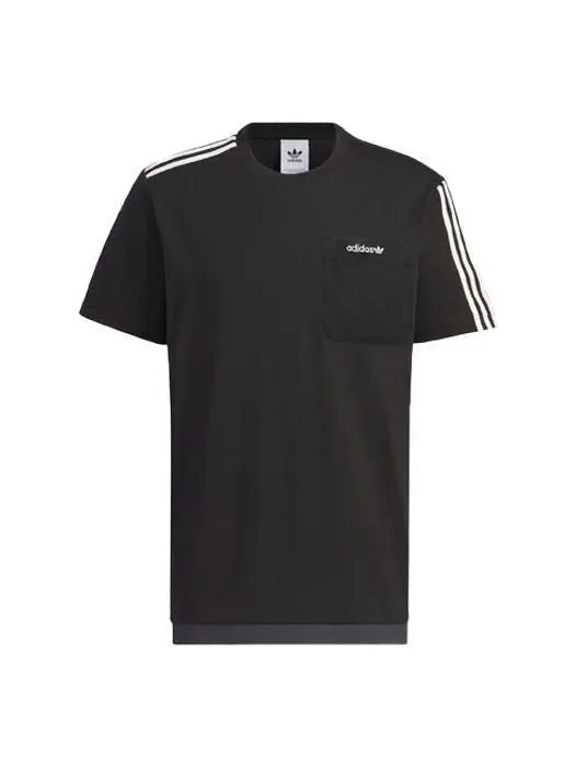 Футболка adicolor футболка с коротким рукавом Adidas — изображение 1 из 1, черный
