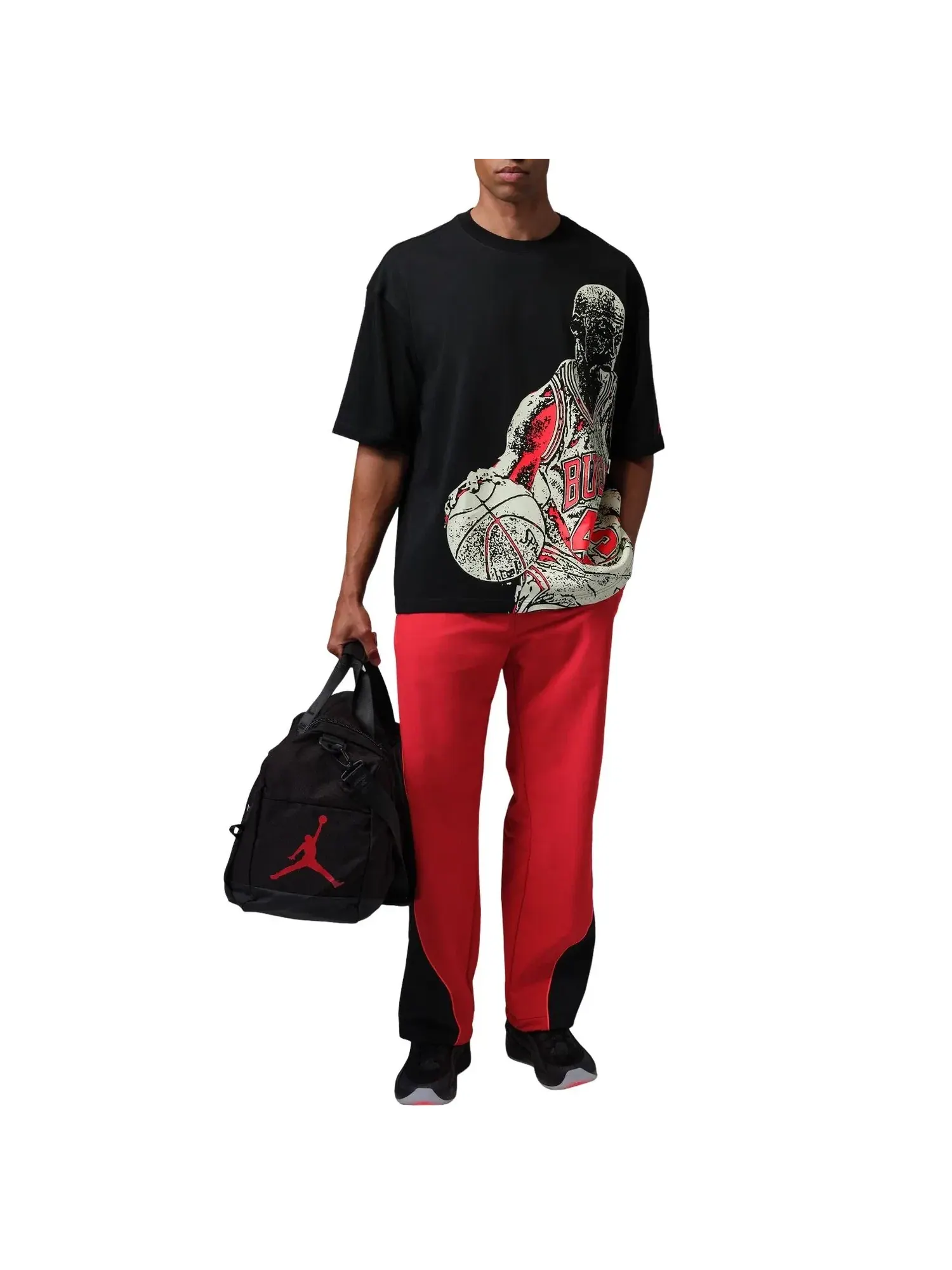 Мужская футболка Dri-FIT с графическим принтом Air Jordan — изображение 2 из 3, черный