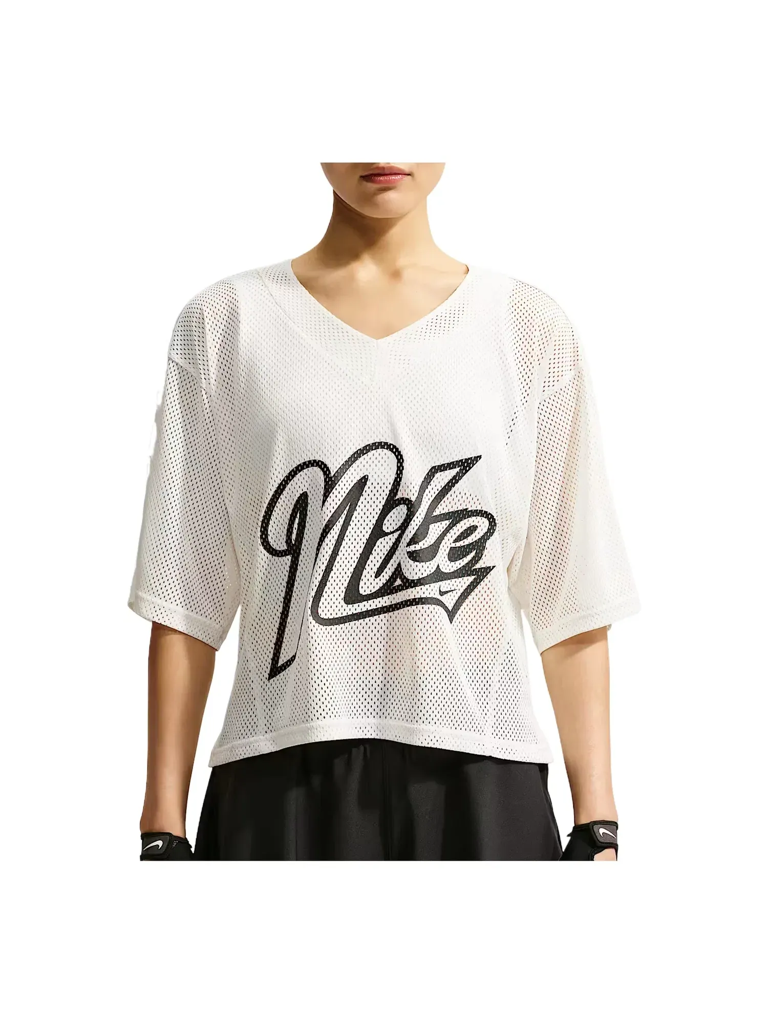 Женская футболка оверсайз из Dri-FIT Nike One Sail — изображение 1 из 2, белый