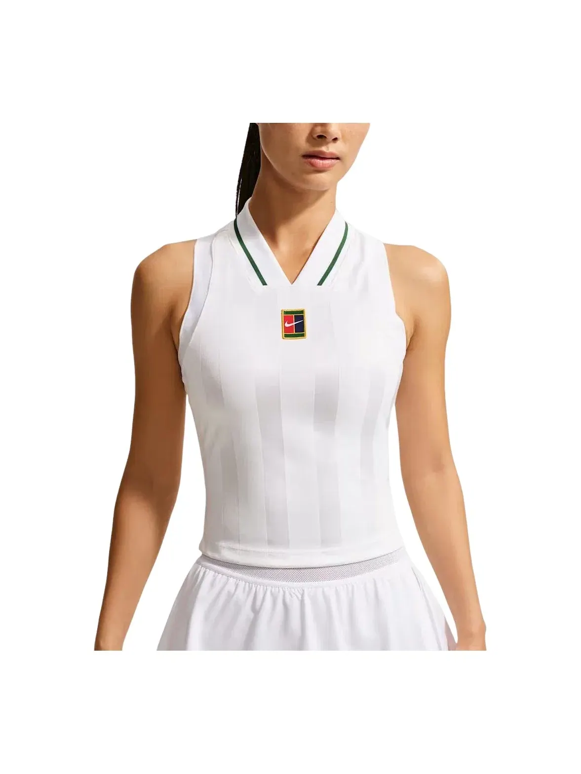 Женский топ без рукавов Dri-FIT Nike Court Slam — изображение 1 из 4, белый