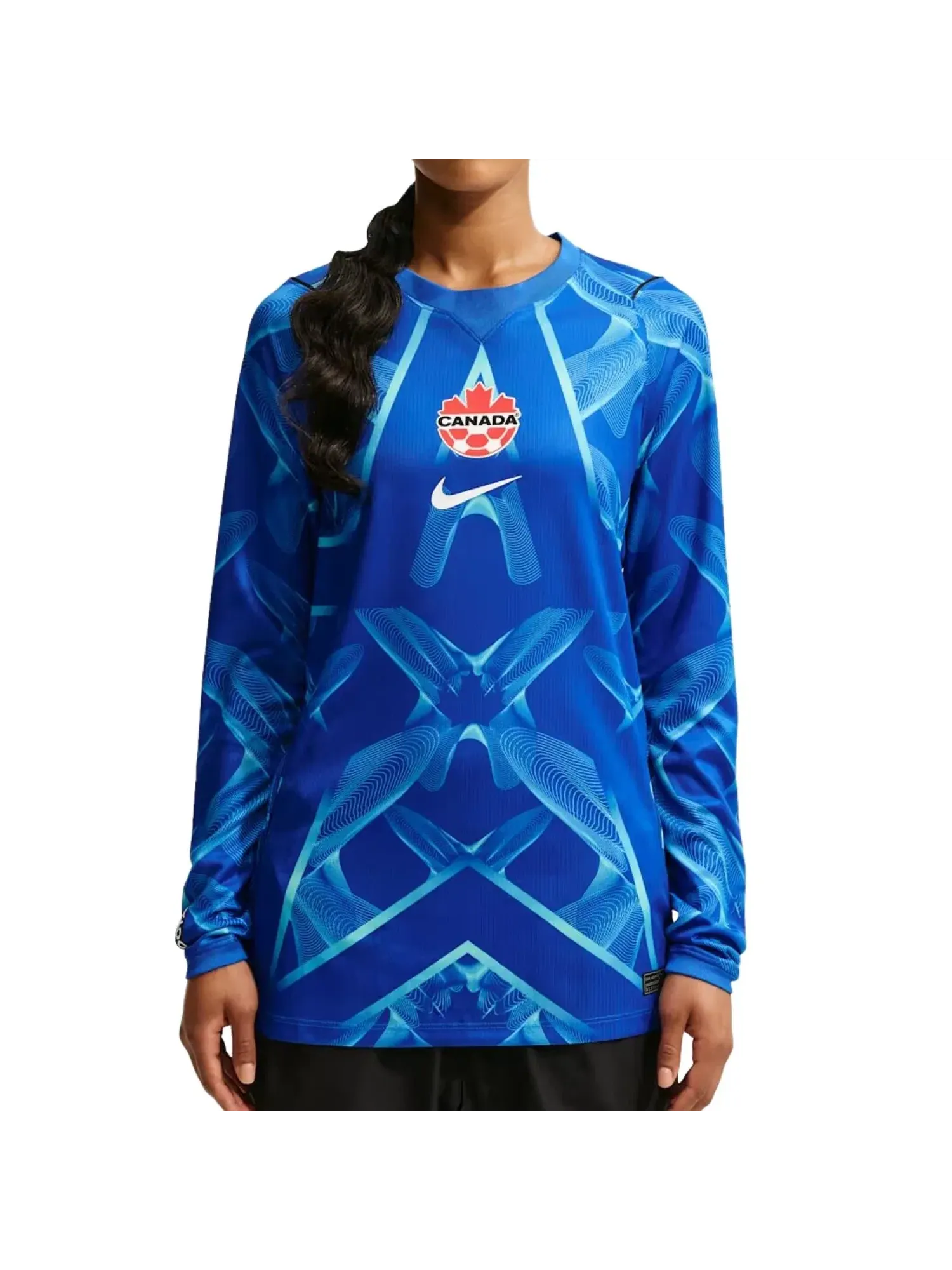 Мужская футболка с коротким рукавом Nike x Canada x NOCTA Cryoshot Goalkeeper T-Shirt — изображение 2 из 4, синий