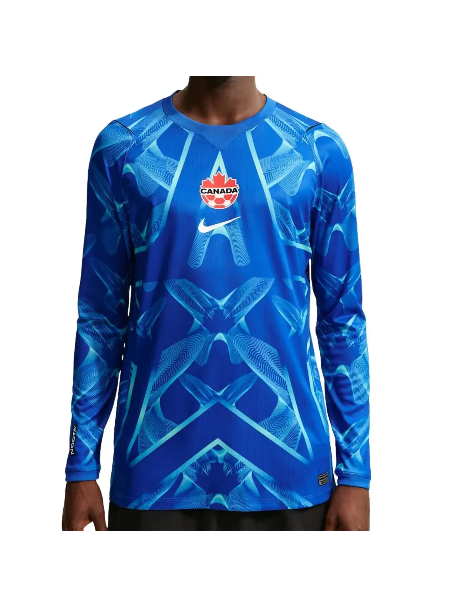 Мужская футболка с коротким рукавом Nike x Canada x NOCTA Cryoshot Goalkeeper T-Shirt — изображение 3 из 4, синий