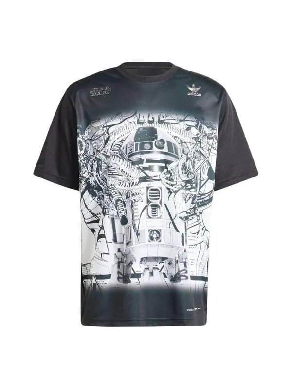 Футболка x star wars nanzuka graphic t shirt asia sizing Adidas — изображение 1 из 4, черный