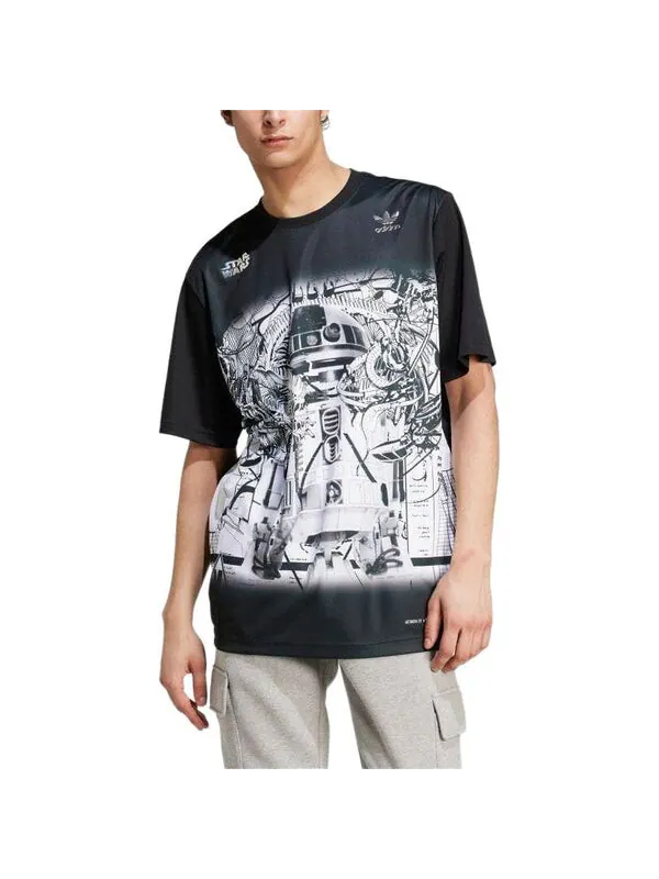 Футболка x star wars nanzuka graphic t shirt asia sizing Adidas — изображение 2 из 4, черный