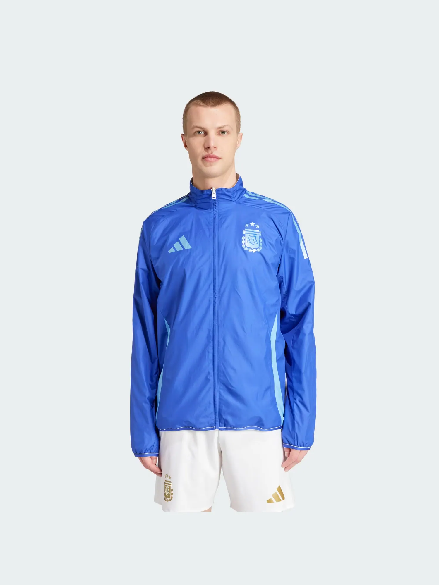 Куртка Adidas Argentina National Team Anthem — изображение 6 из 8, белый/синий