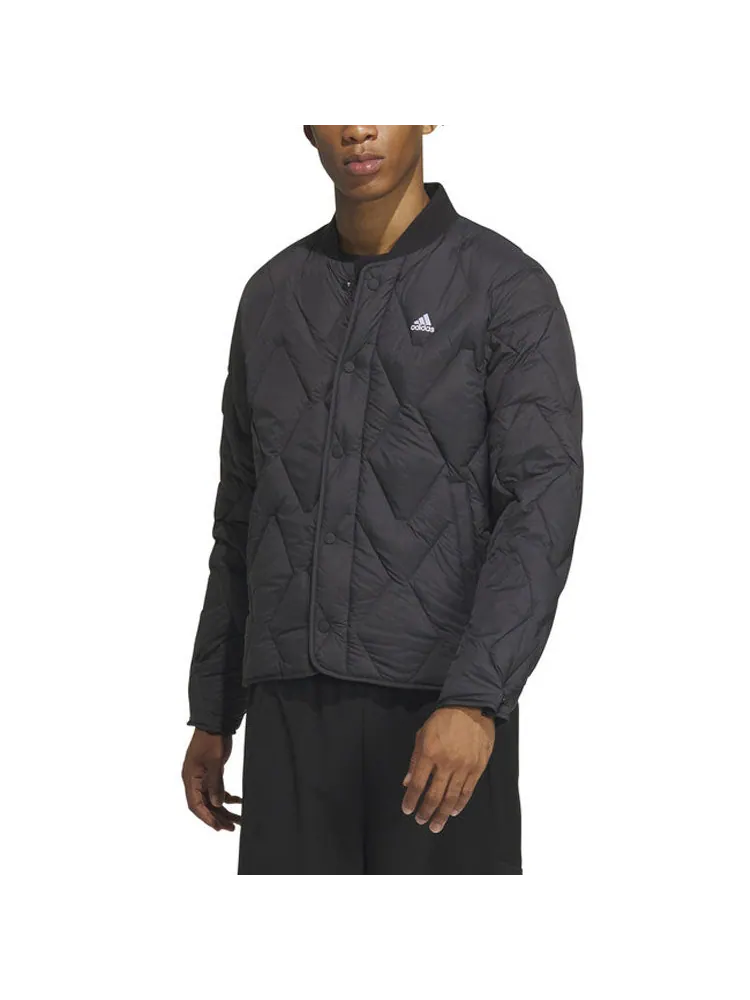 Куртка adidas Regular Varsity Down Jacket 'Black' — изображение 2 из 4, черный