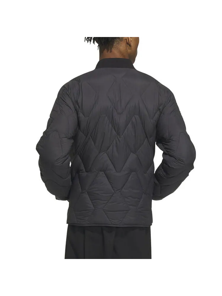 Куртка adidas Regular Varsity Down Jacket 'Black' — изображение 3 из 4, черный