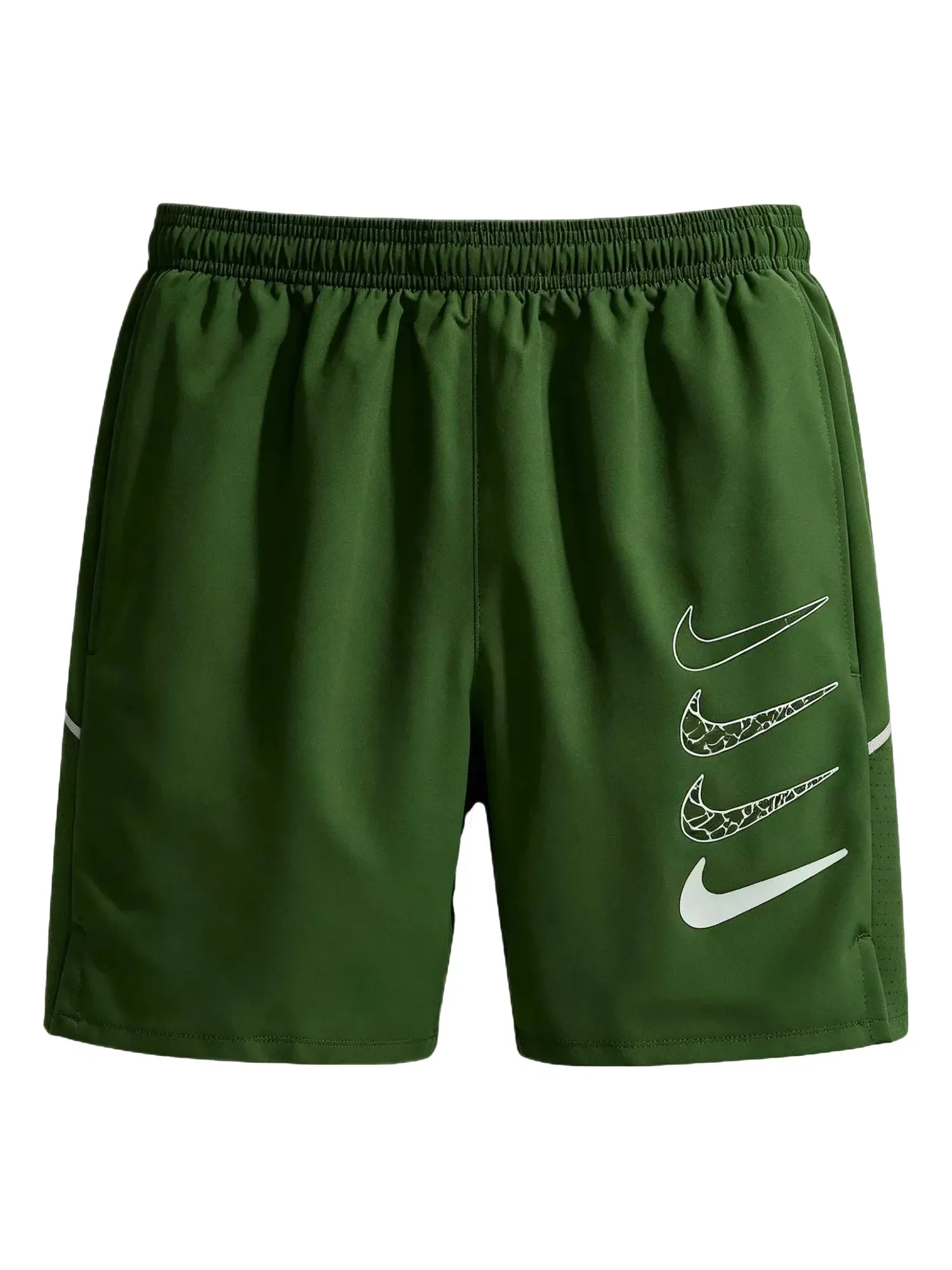 Мужские шорты для бега с принтом Nike Miler Dri-FIT — изображение 1 из 3, зеленый