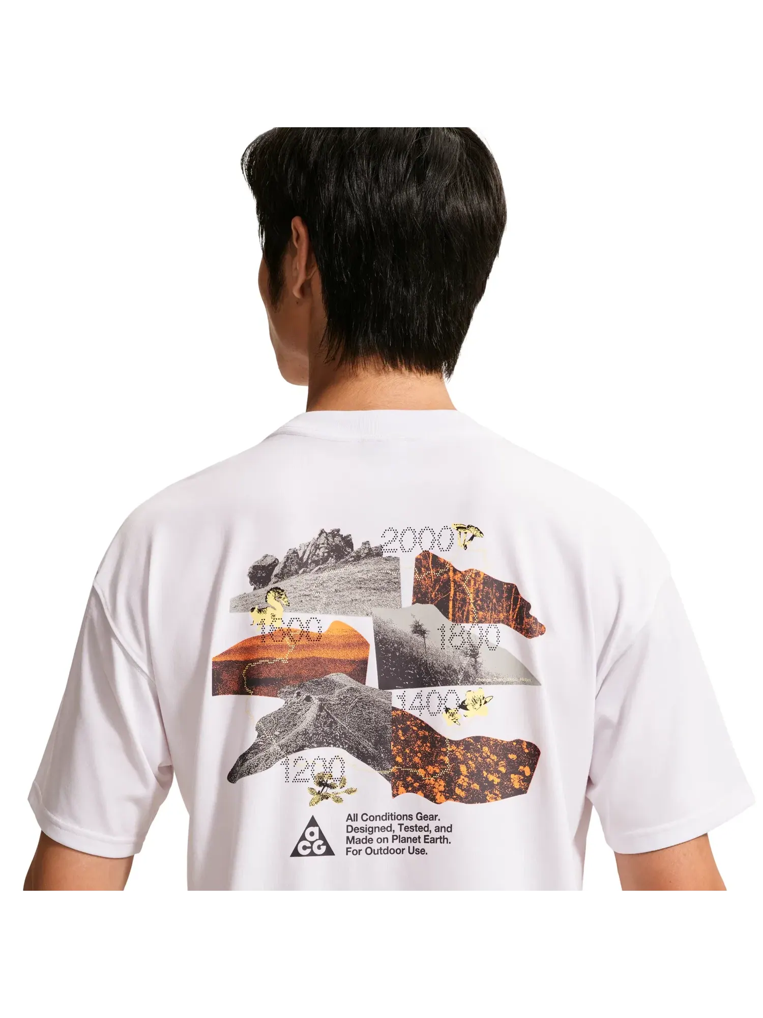 Мужская футболка с технологией Dri-Fit ACG Nike — изображение 4 из 4, белый
