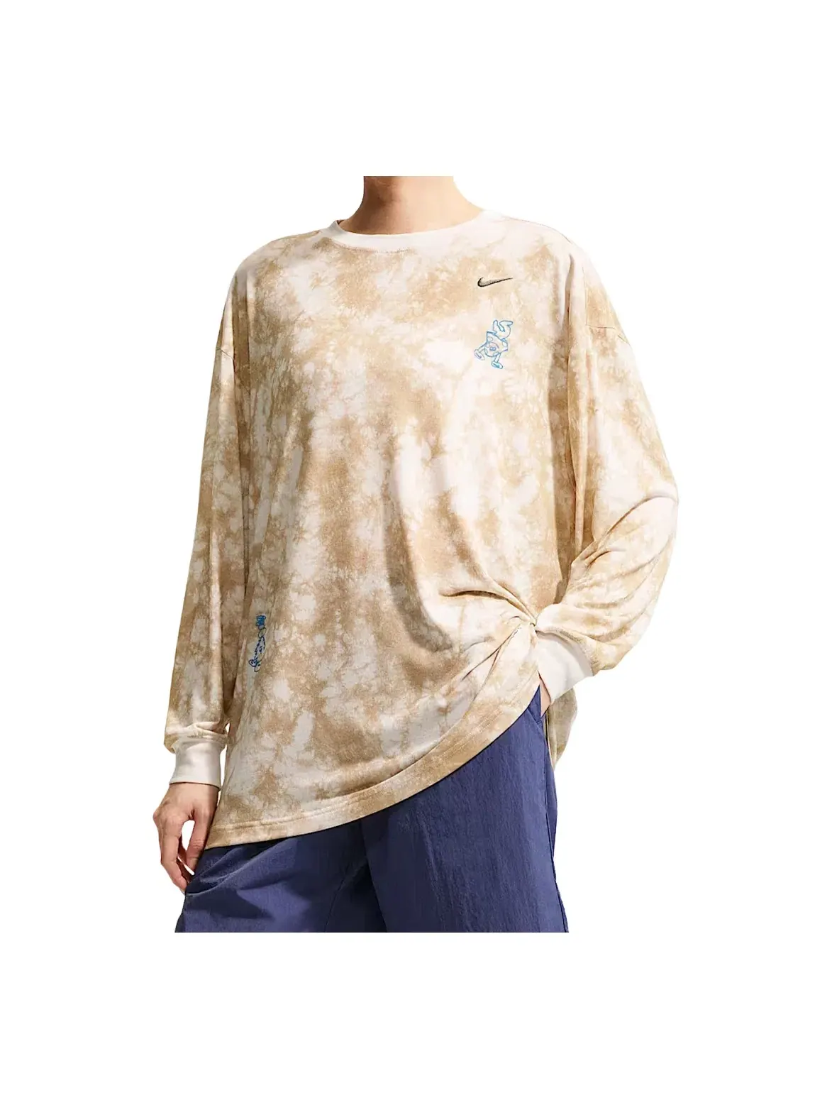 Женская футболка оверсайз Nike Sportswear British Khaki — изображение 1 из 2, бежевый