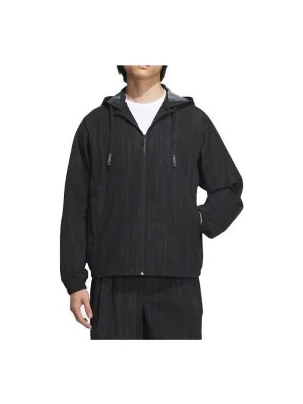 Куртка wuji сирсакер тканая куртка азиатские размеры Adidas — изображение 3 из 3, черный