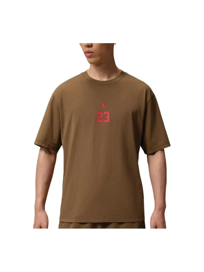 Мужская футболка с принтом Air Jordan T-Shirt — изображение 1 из 3, коричневый