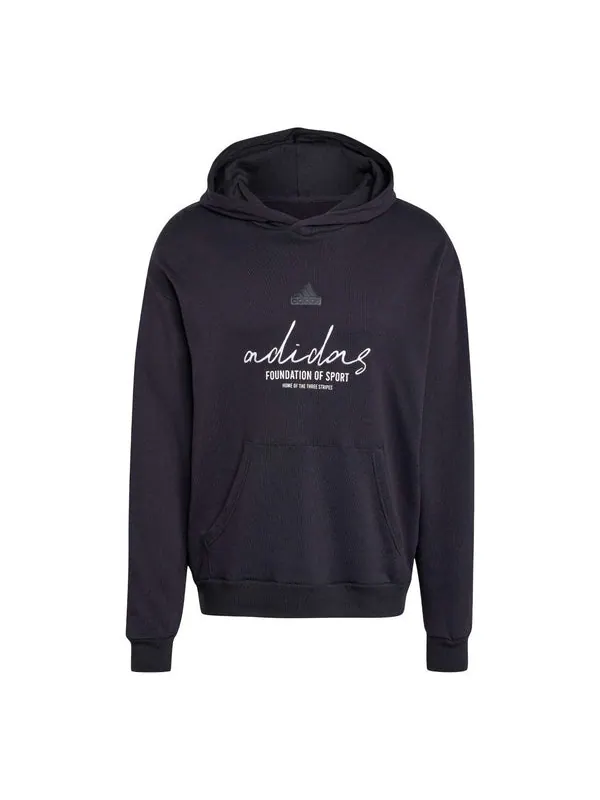 Толстовка brand love french terry hoodie asia sizing s day black' Adidas — изображение 1 из 1, черный