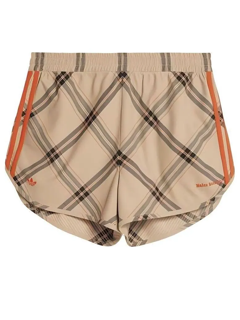 Спортивные шорты adidas x Wales Bonner Short Asia Sizing 'Check Jacq Wb' — изображение 1 из 2, бежевый