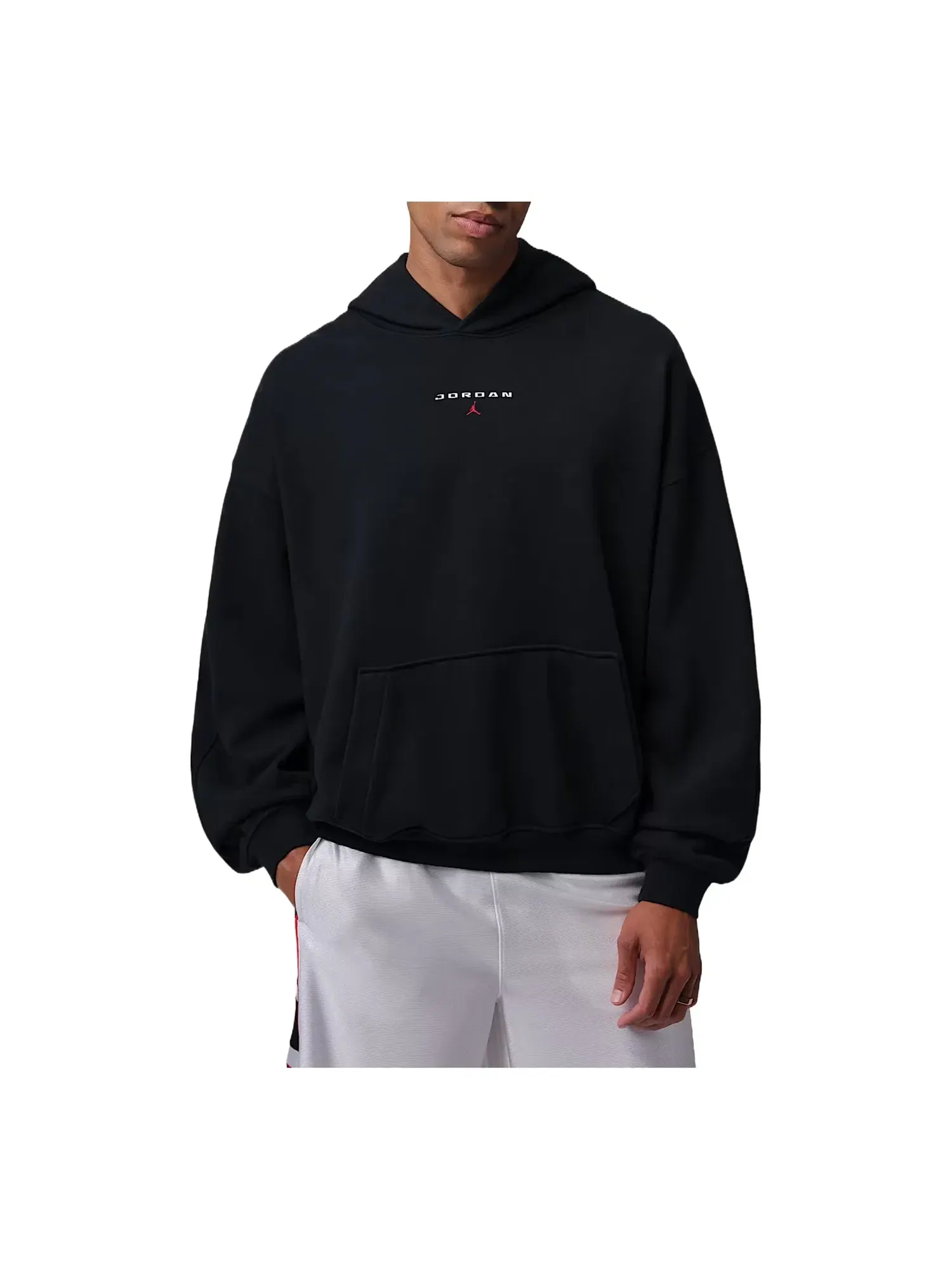 Мужское худи флисовый с оверсайз-кроем Jordan Flight Fleece Oversized Hoodie — изображение 1 из 2, черный