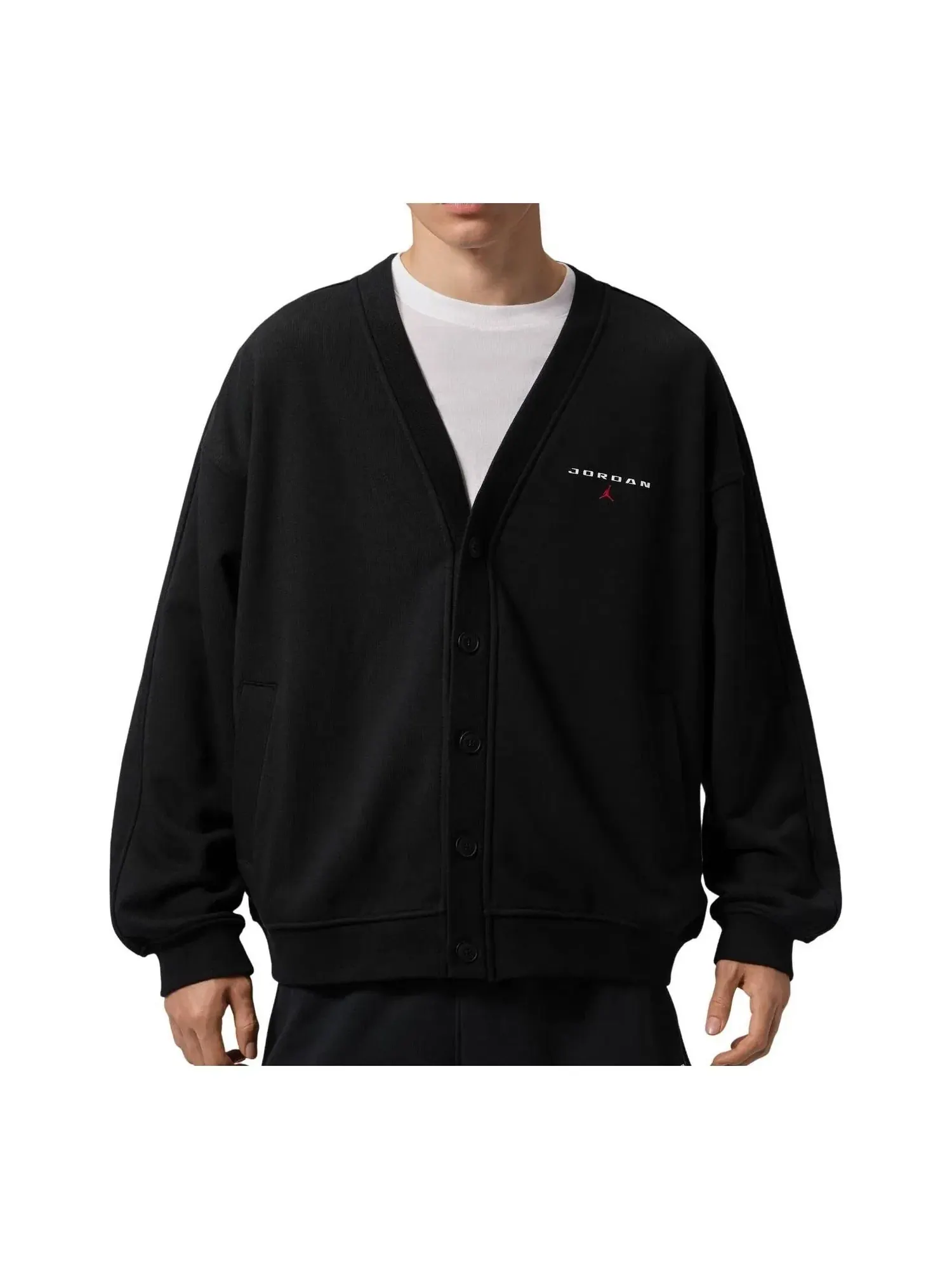 Мужская куртка с длинным рукавом Jordan Flight Cardigan — изображение 1 из 4, черный