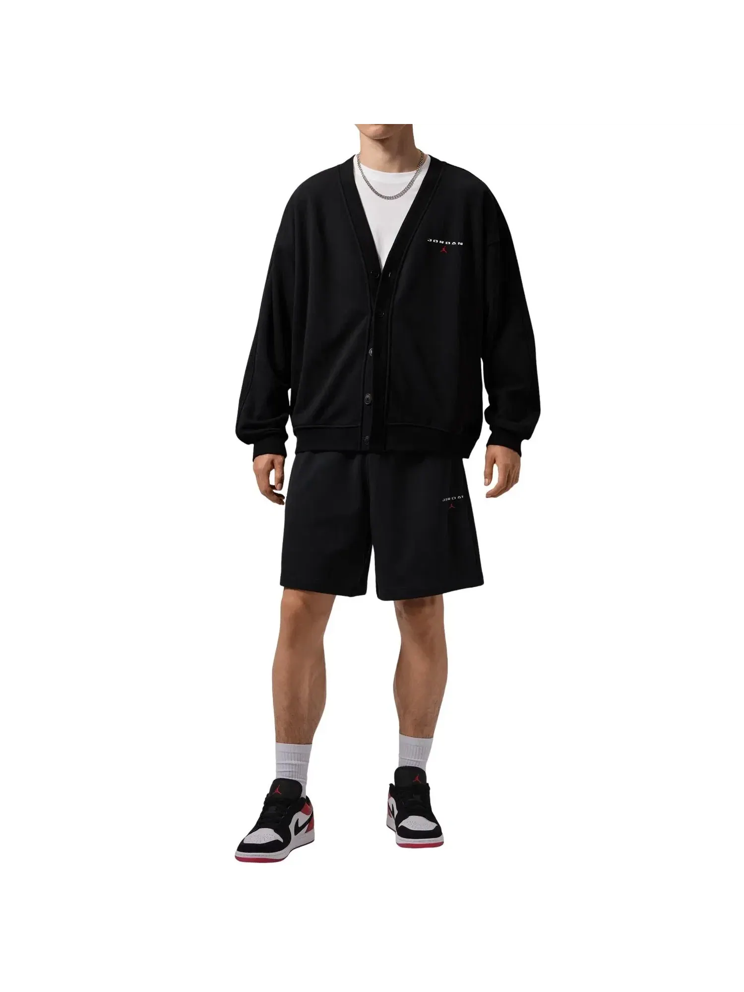 Мужская куртка с длинным рукавом Jordan Flight Cardigan — изображение 2 из 4, черный