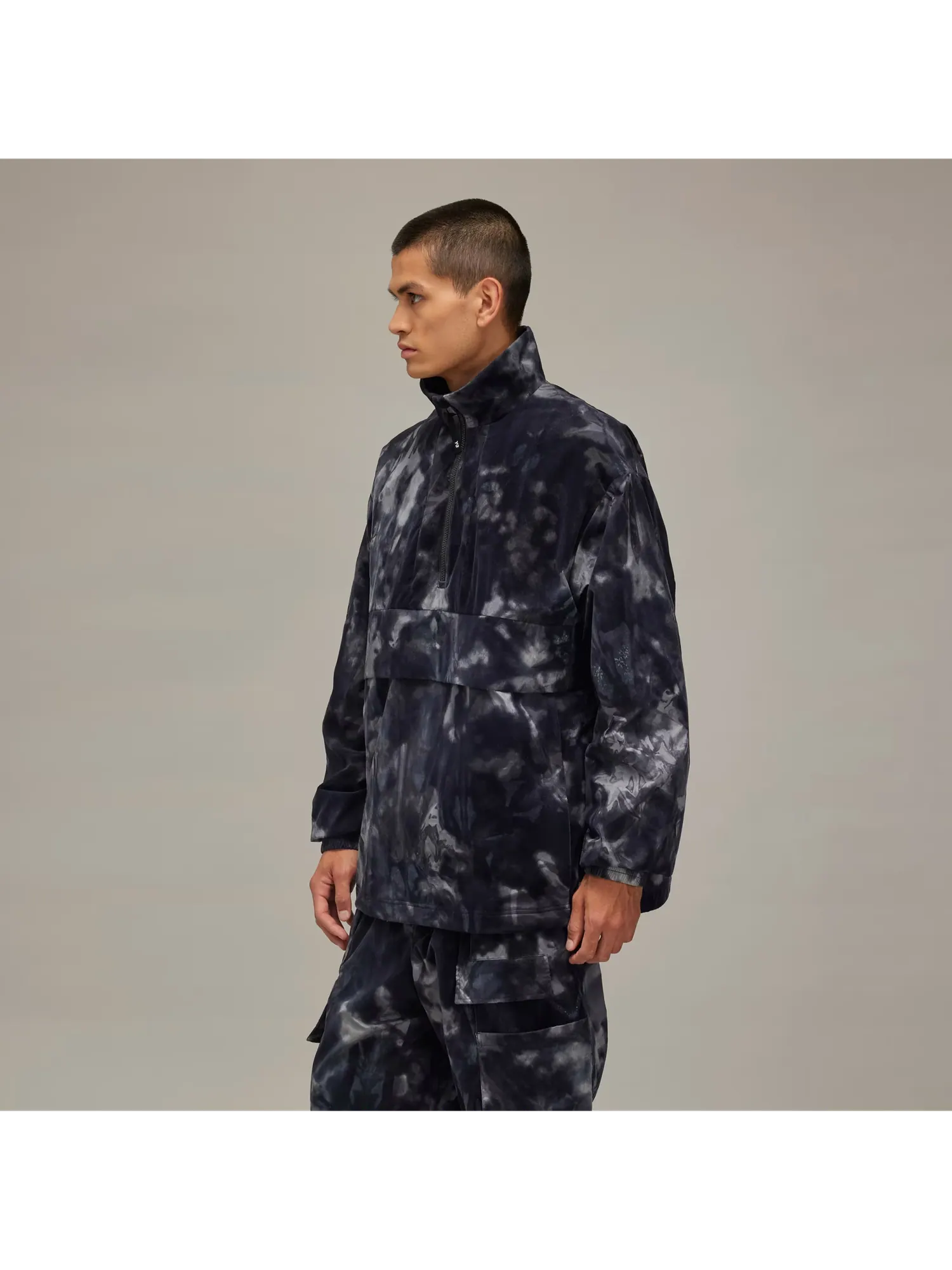 Анорак Adidas Y-3 3-Stripes Nylon Shell 1/2 Zip — изображение 4 из 9, черный/мульти