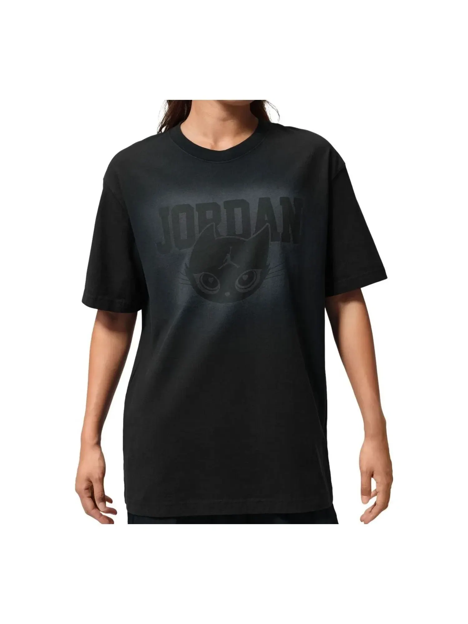 Женская футболка с графическим принтом Air Jordan T-Shirt — изображение 1 из 3, черный