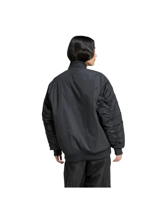 (WMNS) Куртка-бомбер Adidas Oversized SST 'Black' — изображение 2 из 2, черный