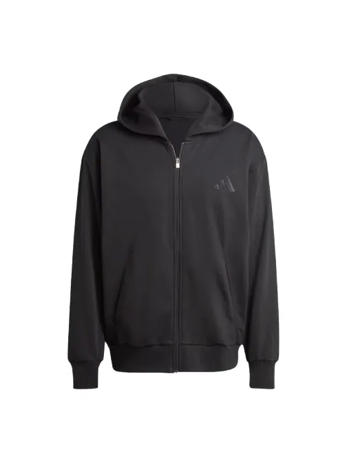 Толстовка Adidas ALL SZN из флиса с полной застежкой-молнией — изображение 1 из 2, черный