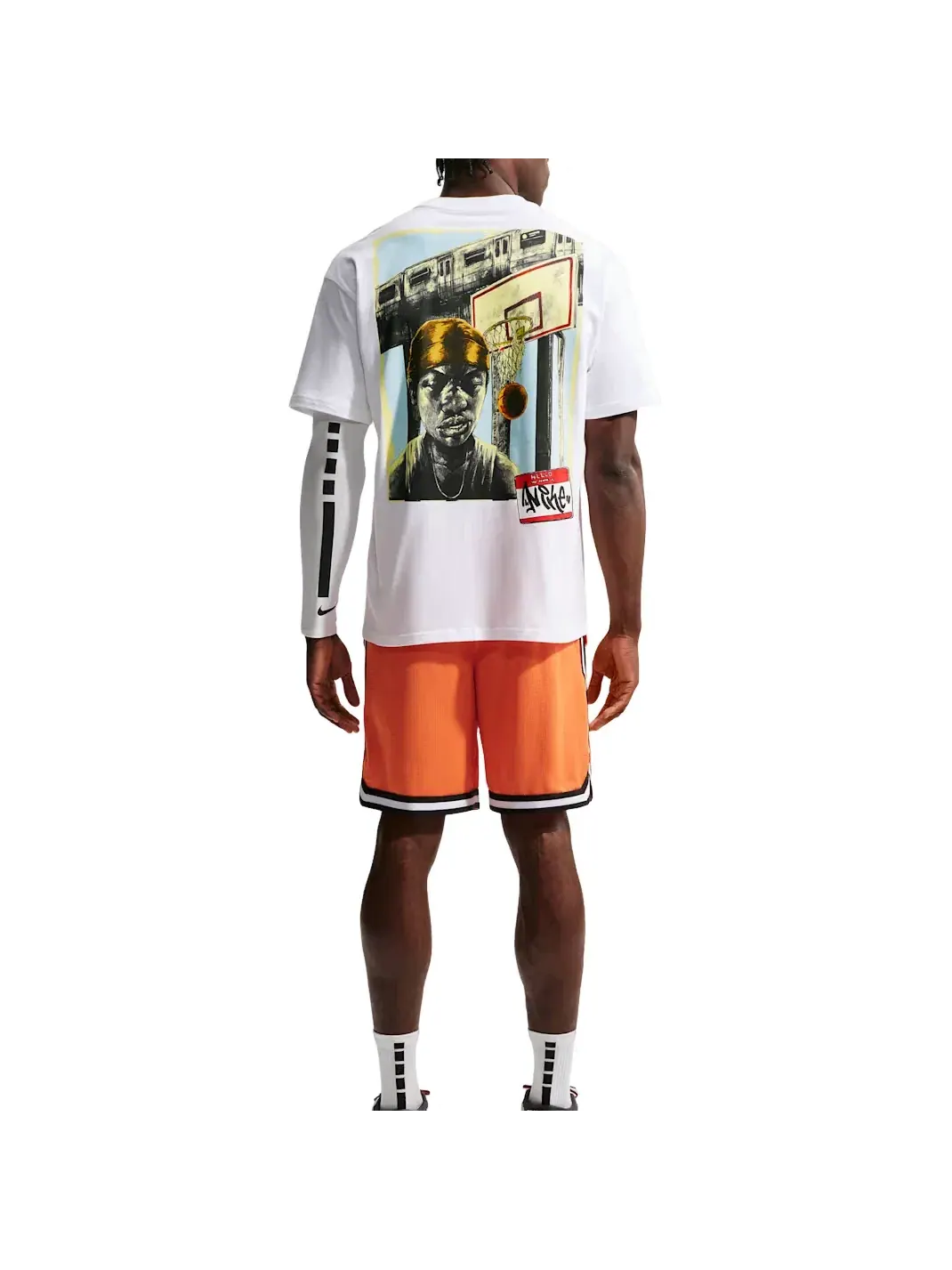 Мужская футболка с принтом Nike T-Shirts — изображение 2 из 2, белый