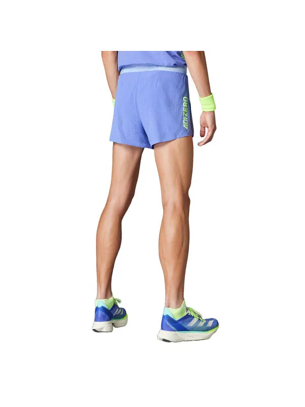Шорты adizero беговые шорты с разрезом Adidas — изображение 2 из 2, синий/синий