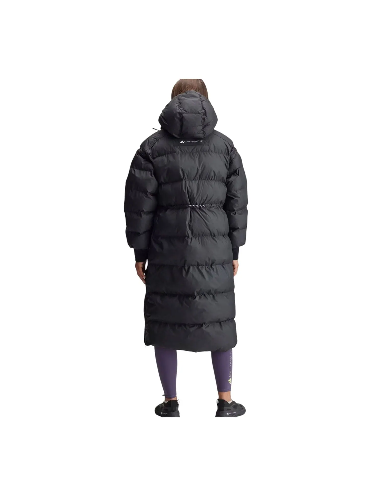 Куртка (WMNS) adidas x Stella McCartney Long Padded Winter Jacket 'Black' — изображение 2 из 3, черный