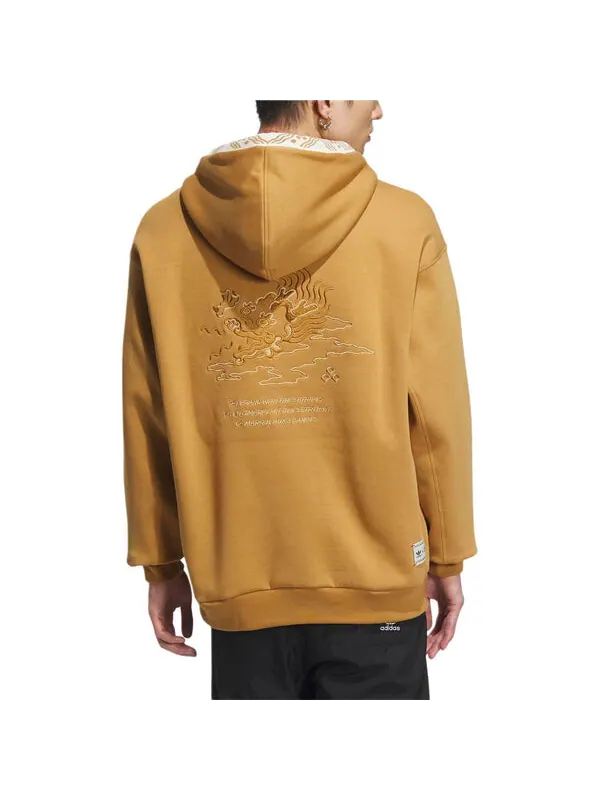 Толстовка original new ft gfx hoodies cny asia sizing 'tan' Adidas — изображение 4 из 4, бежевый