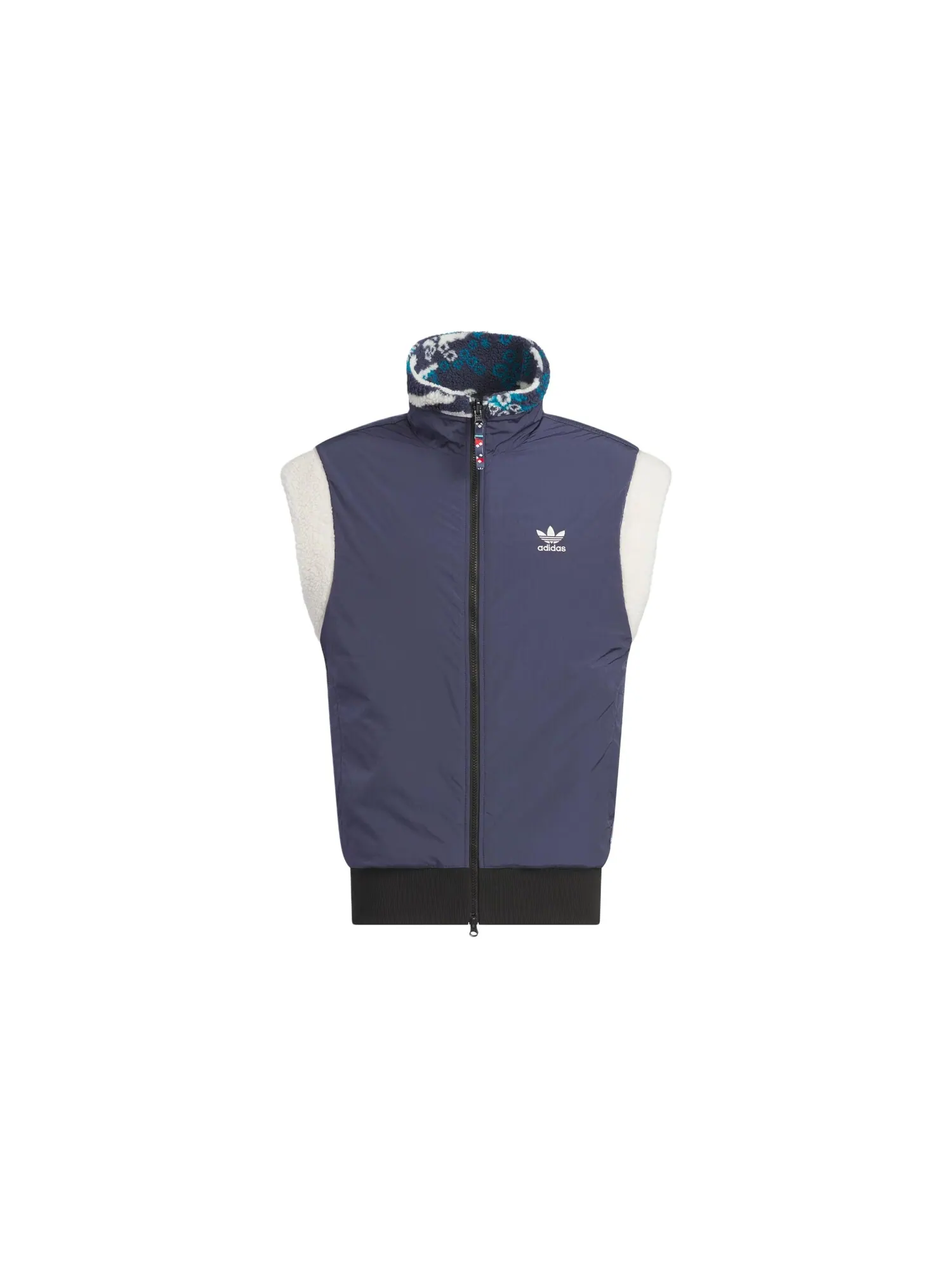 Жилет унисекс Adidas Originals REVERSIBLE FLEECE — изображение 2 из 6, темно-синий