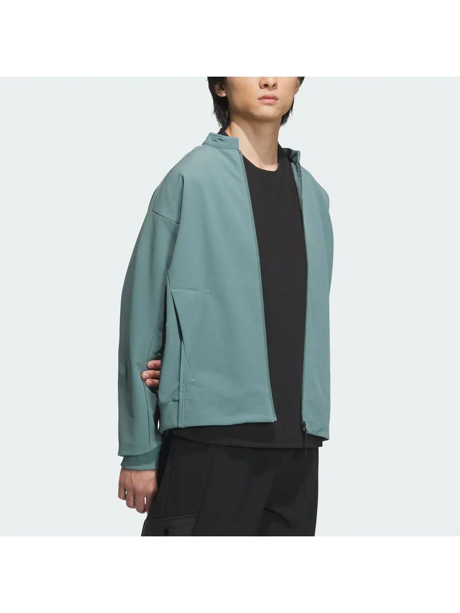 Куртка adidas Wuji Must-Have Woven Jacket Asia Sizing 'Teal' — изображение 5 из 5, бирюзовый