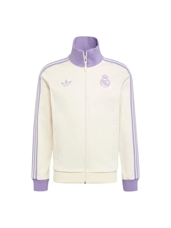 Куртка real madrid track top 'wonder white magic lilac' Adidas — изображение 1 из 1, белый