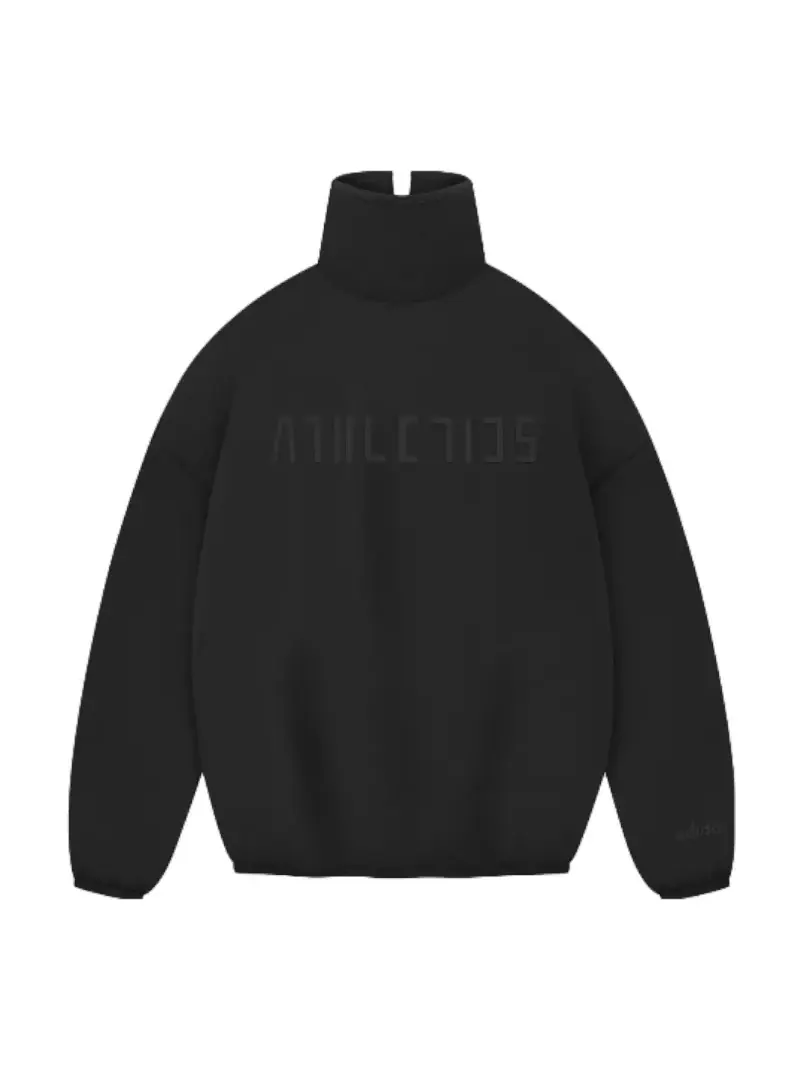 Топ adidas x Fear of God Athletics Suede Fleece Mock Neck 'Black' — изображение 1 из 2, черный