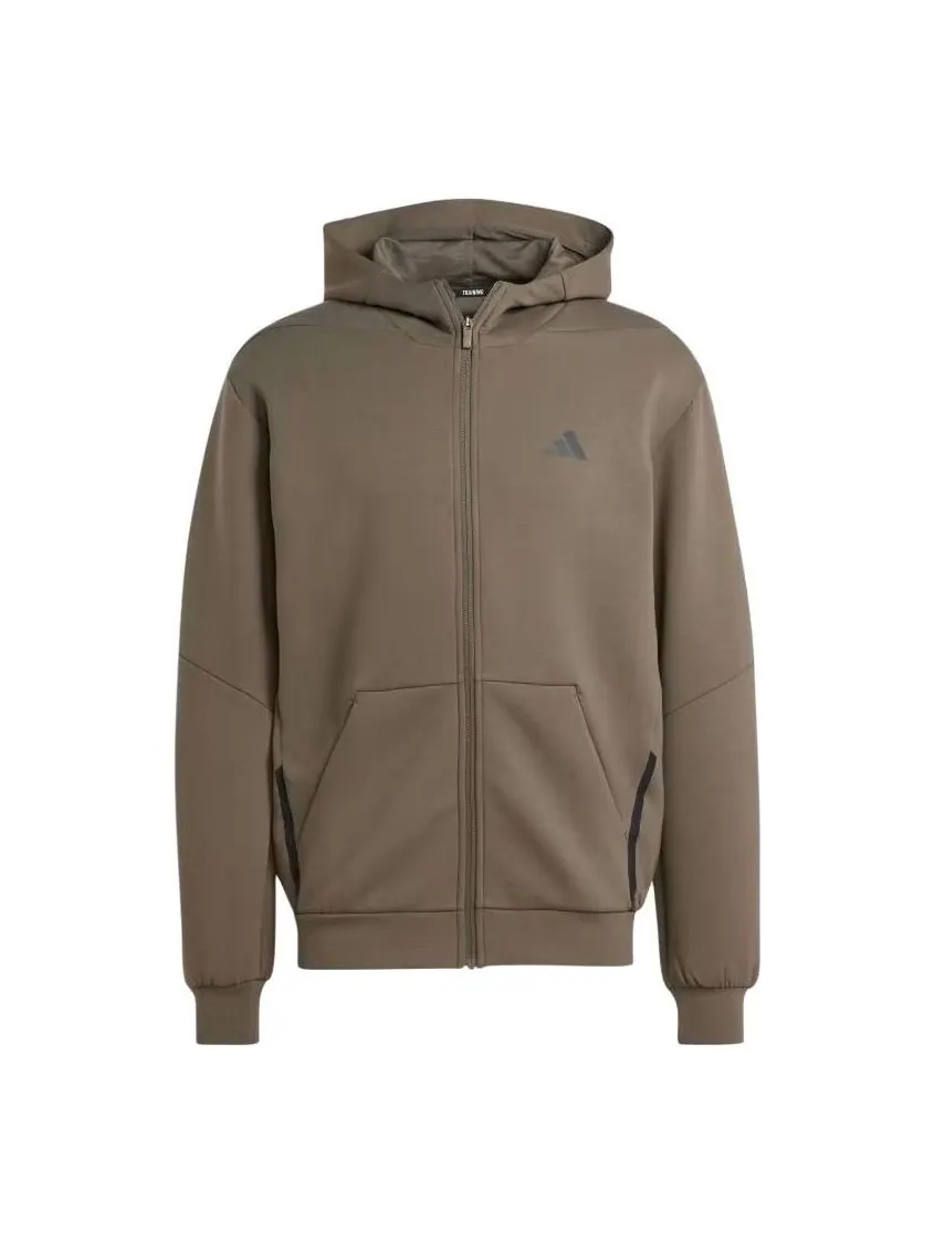 Куртка adidas Designed for Training Full-Zip Track Jacket 'Green' — изображение 1 из 6, зеленый