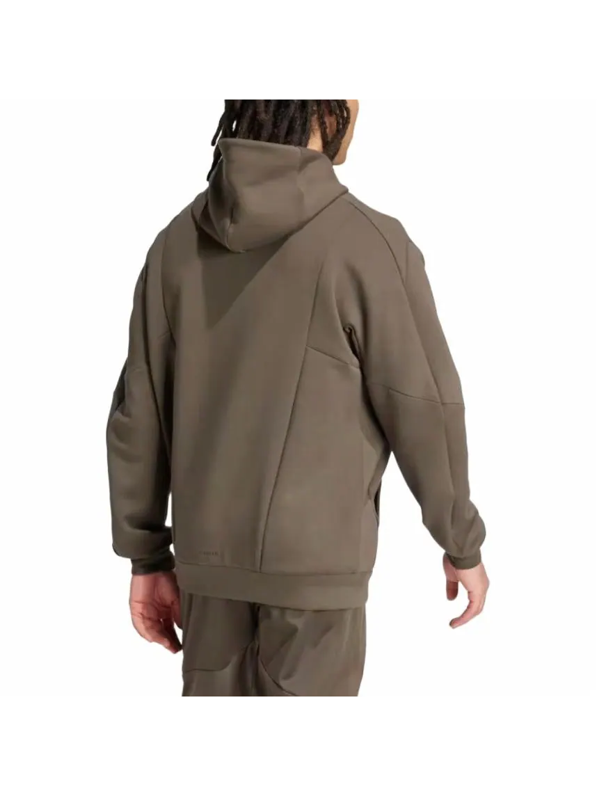 Куртка adidas Designed for Training Full-Zip Track Jacket 'Green' — изображение 4 из 6, зеленый