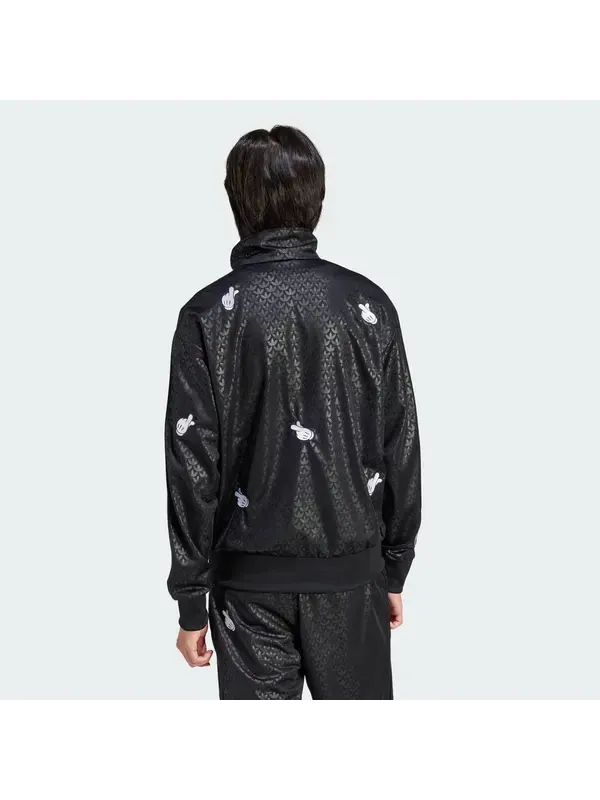 Куртка Микки Маус x Originals монограмма вышитая Firebird трек топ азиатский размер Adidas — изображение 4 из 4, черный