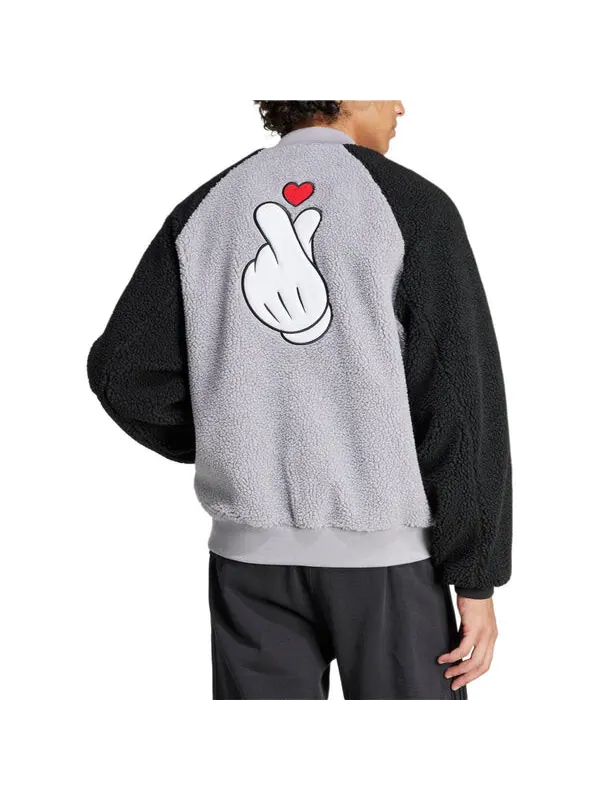 Куртка оригиналы x disney v day fl куртка азиатские размеры Adidas — изображение 4 из 4, серый/черный