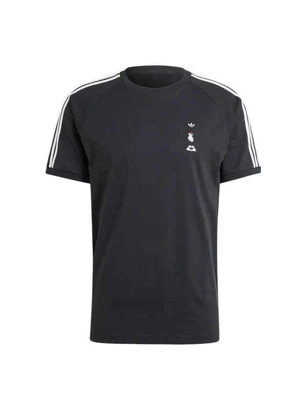 Футболка Микки Маус x Originals 3 полоски футболка азиатские размеры Adidas — изображение 1 из 4, черный