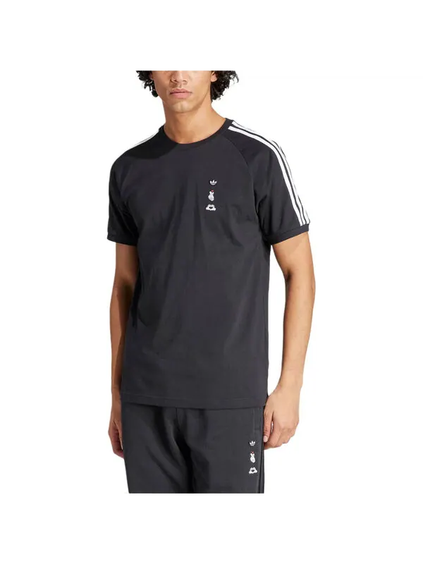 Футболка Микки Маус x Originals 3 полоски футболка азиатские размеры Adidas — изображение 3 из 4, черный