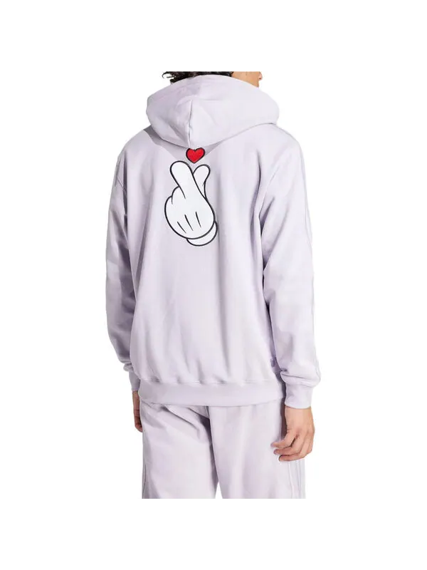 Толстовка оригиналы x disney v day fl Толстовка азиатские размеры Adidas — изображение 4 из 4, фиолетовый