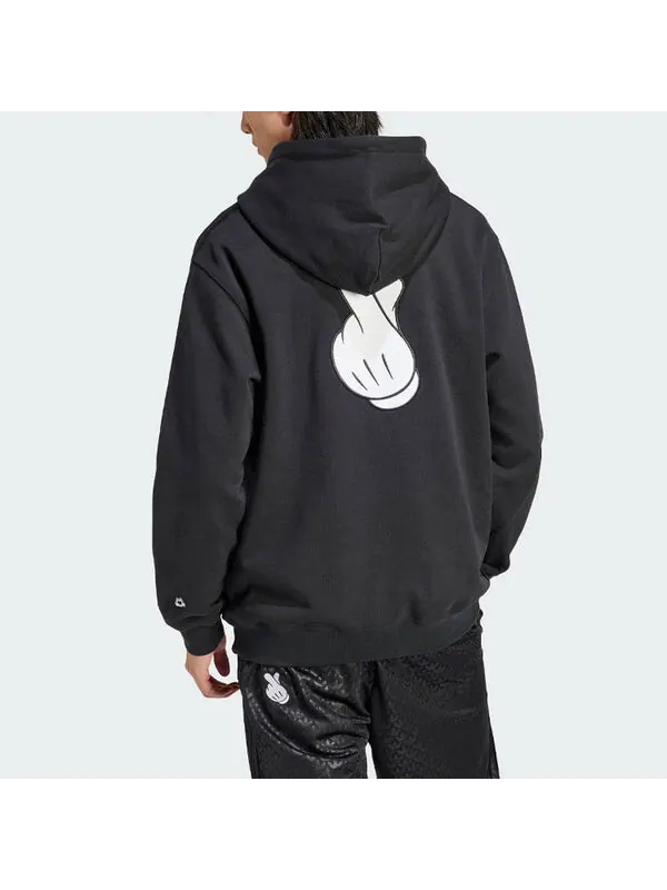 Толстовка оригинал x mickey mouse аппликация хлопок толстовка азиатские размеры Adidas — изображение 3 из 4, черный