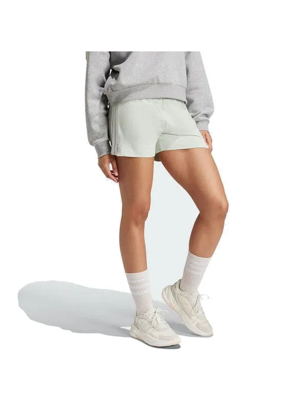 Шорты Essentials узкие шорты с тремя полосками Adidas — изображение 2 из 3, зеленый