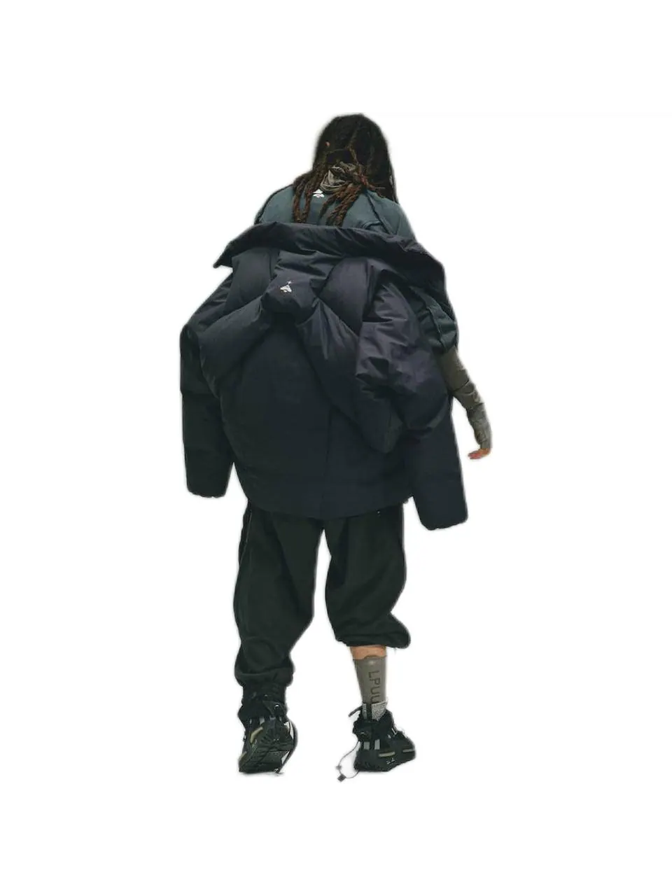Пуховик Adidas Originals x Hamcus — изображение 7 из 8, черный