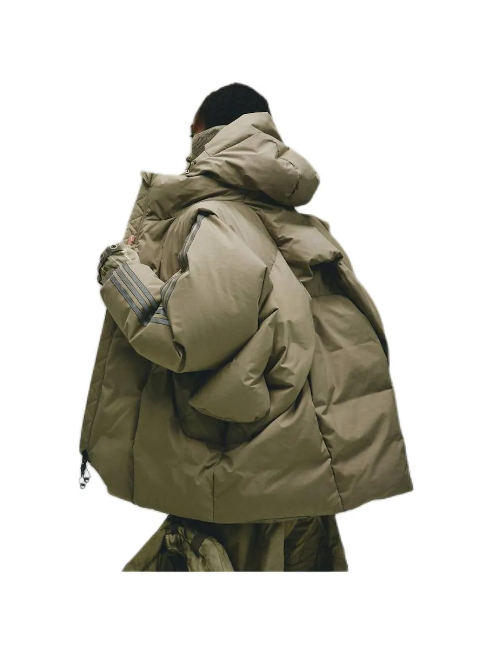 Пуховик Adidas Originals x Hamcus — изображение 3 из 10, хаки