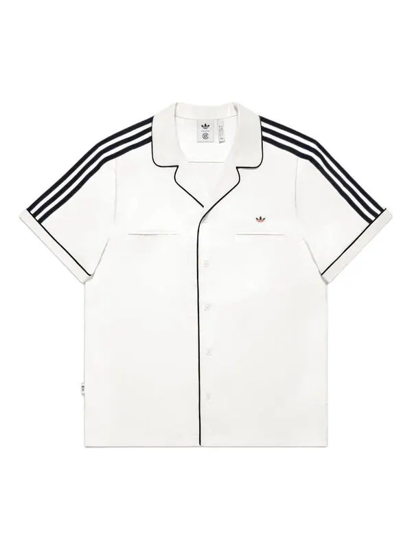Рубашка x Clot рубашка для боулинга азиатские размеры Adidas — изображение 1 из 4, белый/черный