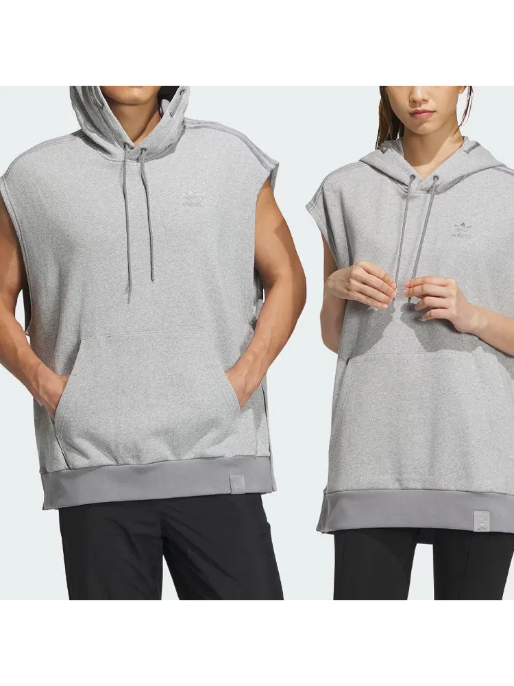 Спортивный топ adidas originals Toc Hooded Top 'Grey' IZ1532 — изображение 2 из 6, серый