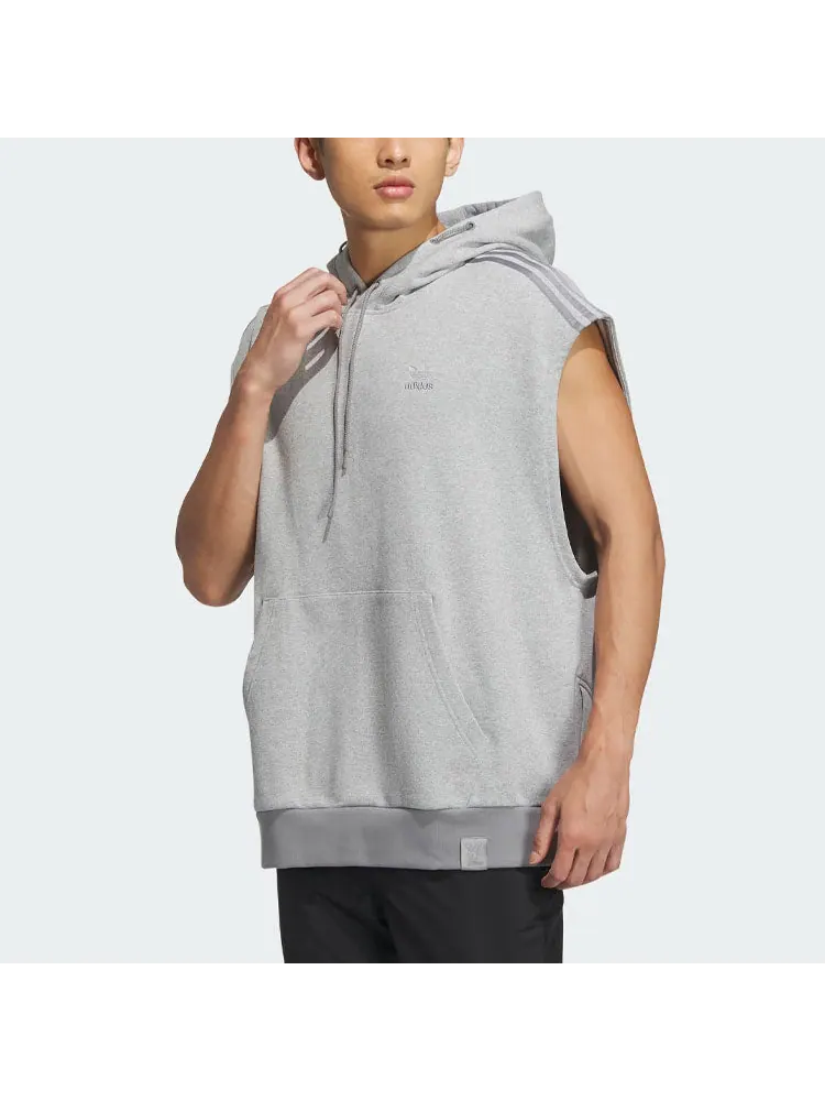 Спортивный топ adidas originals Toc Hooded Top 'Grey' IZ1532 — изображение 4 из 6, серый